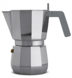 - Espresso kaffemaskine, 6 kopper - Grå aluminium*Alessi New