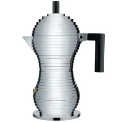 - Kaffekande - Pulcina Espresso kaffemaskine - Sort/Alu^Alessi Best