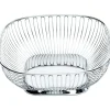 - Skål i poleret stål - Firkantet trådkurv - Ø23 cm*Alessi