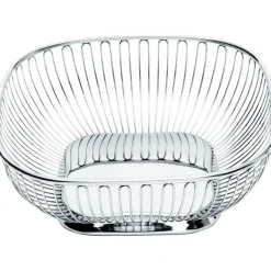 - Skål i poleret stål - Firkantet trådkurv - Ø23 cm*Alessi