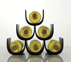 - Vinreol - Sort - Plads til 6 flasker vin^Alessi Best