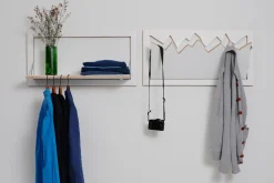 - Fläpps Hängrail - Knagerække/Hylde - Hvid*Ambivalenz Discount