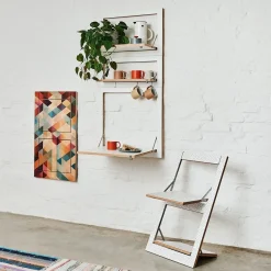 - Fläpps Hylde - 80 x 40 cm - Hvid birk*Ambivalenz Discount