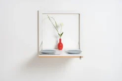 Fläpps - Væghængt skrivebord - foldbart, Sort 60x60 cm*Ambivalenz Discount