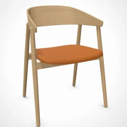 - AC2 Armstol - EG Mat Lak, cognac Læder^Andersen Furniture