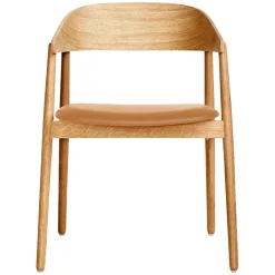 - AC2 Armstol - EG Mat Lak, cognac Læder^Andersen Furniture