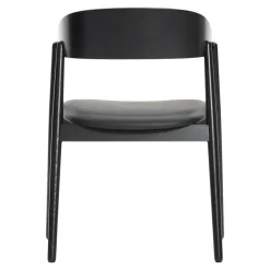 - AC2 Armstol - Sort Læder, sorte ben^Andersen Furniture Online
