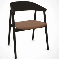 - AC2 Armstol - Bøg - Sort m. brun polstring*Andersen Furniture