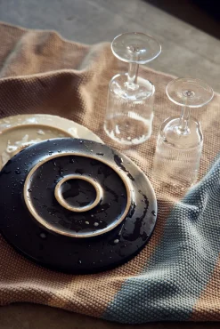 - Andersen Køkkenhåndklæde - Beige/Blå*Andersen Furniture Online