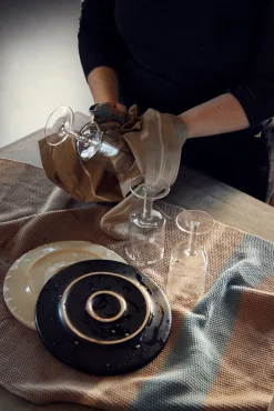 - Andersen Køkkenhåndklæde - Beige/Blå*Andersen Furniture Online