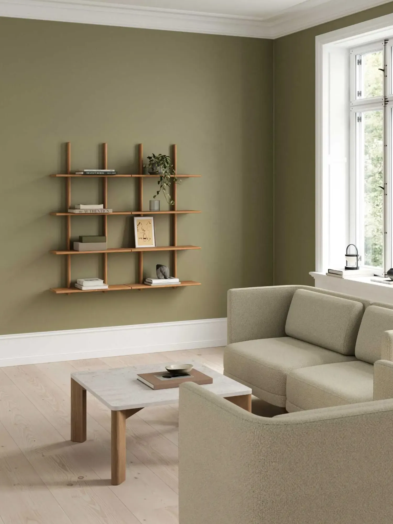 - Evoke Coffee Table - Eg/Marmor - 80x80 cm*Andersen Furniture New