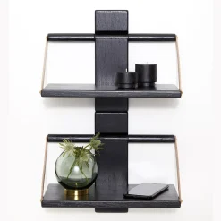 - Shelf Wood Wall - Sort - 30x18xH24 cm*Andersen Furniture New
