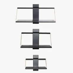 - Shelf Wood Wall - Sort - 30x18xH24 cm*Andersen Furniture New