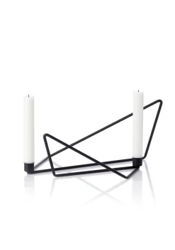 Applicata - "Folded" Lysestage - Large - Sort^ Outlet