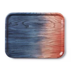 - Tribute to Wood Tray - Bakke i str. L - Blå - 43x33 cm*Applicata Outlet