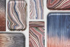 - Tribute to Wood Tray - Bakke i str. L - Blå - 43x33 cm*Applicata Outlet