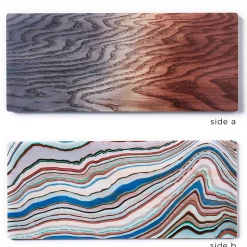 Tapasbakke - Tribute to Wood Tapas - Fad i Str. L - Blå - 40 x 17 cm^Applicata