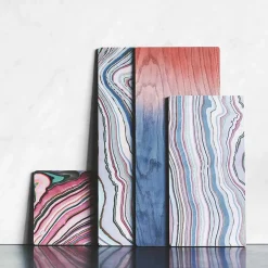 Tapasbakke - Tribute to Wood Tapas - Fad i Str. L - Blå - 40 x 17 cm^Applicata