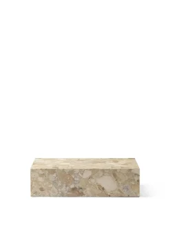 Copenhagen - Plinth Low, Kunis Breccia - Marmor sofabord eller skulptur*Audo Clearance