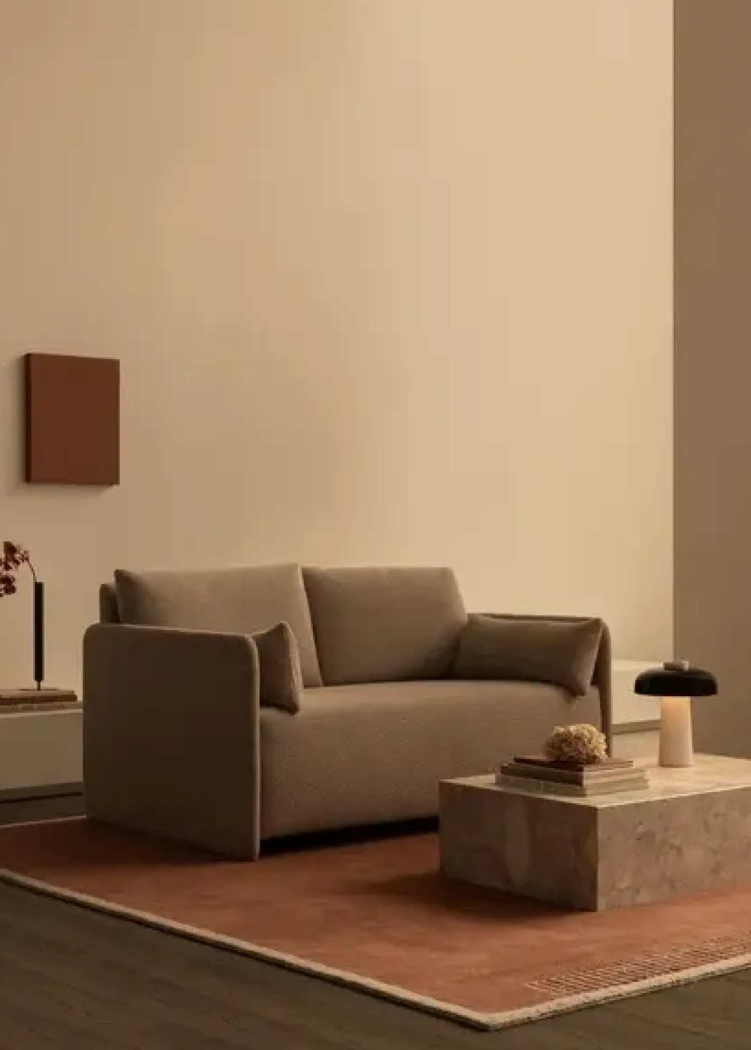 Copenhagen - Plinth Low, Kunis Breccia - Marmor sofabord eller skulptur*Audo Clearance