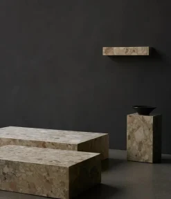 Copenhagen - Plinth Low, Kunis Breccia - Marmor sofabord eller skulptur*Audo Clearance