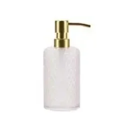 - Glas Lotion pumpe rose med gyldent hoved*Bahne New