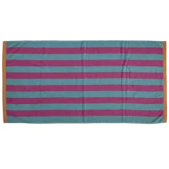 - Håndklæde stribe 70x140 Turkis, pink, orange*Bahne Clearance