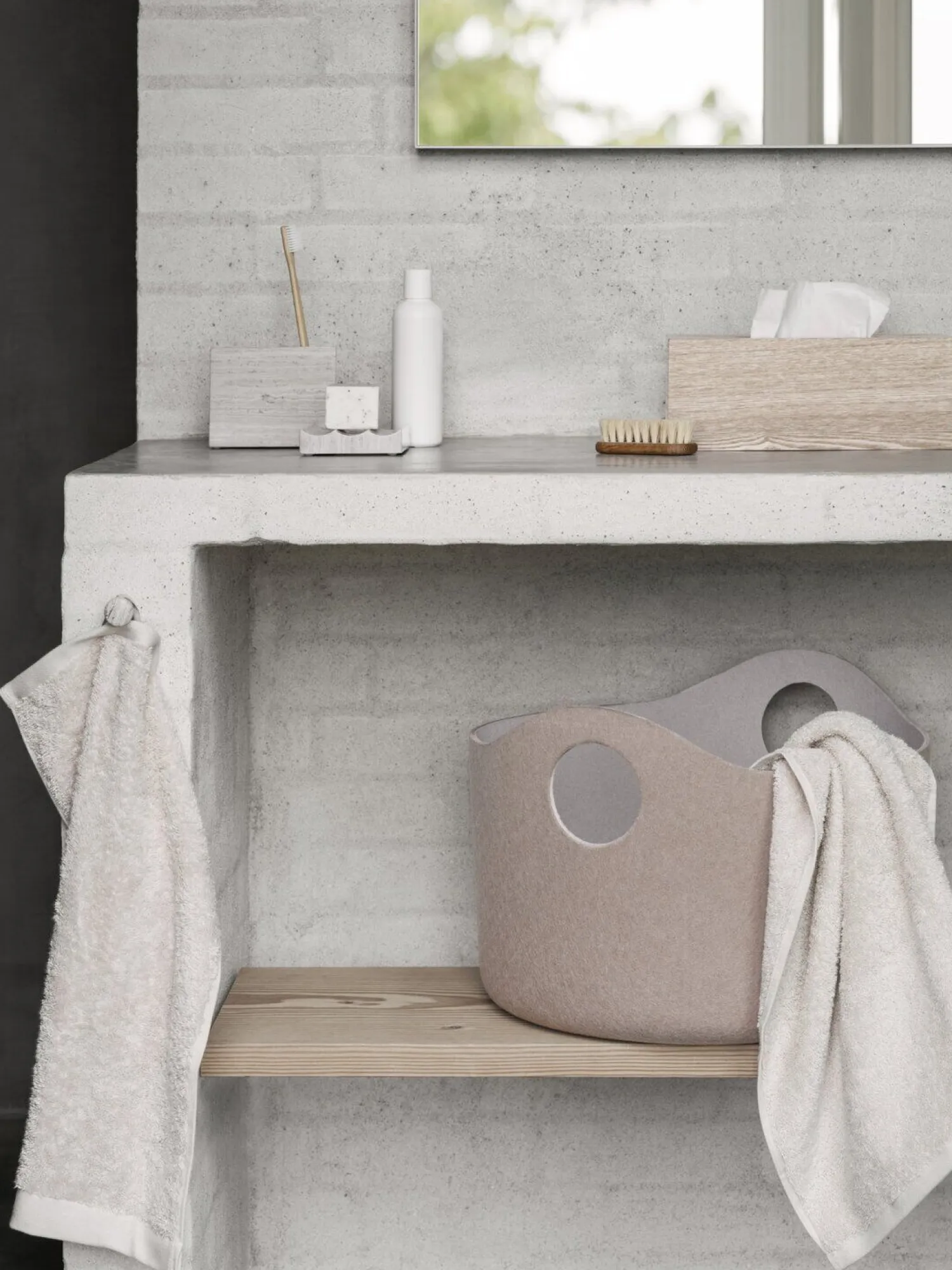 - Felt Basket S - Fungi/Micro Chip - TIGGY*Blomus Outlet