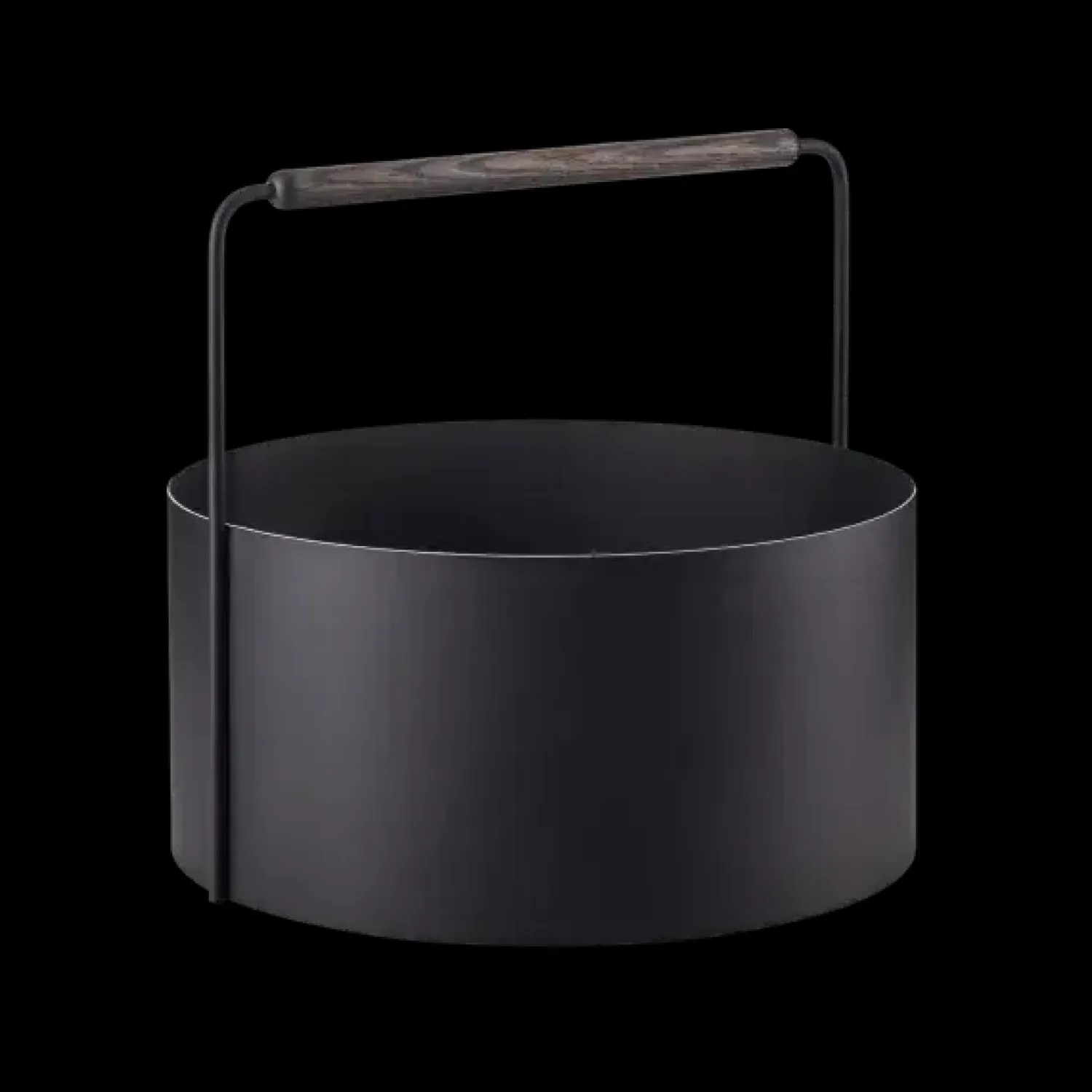 - Firewood Basket -ASHI- Brown eg håndtag - L - 42x 45 cm^Blomus Online