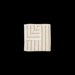 - Guest towel -ARTO- colour Moonbeam/Amber Brown thin stripes*Blomus