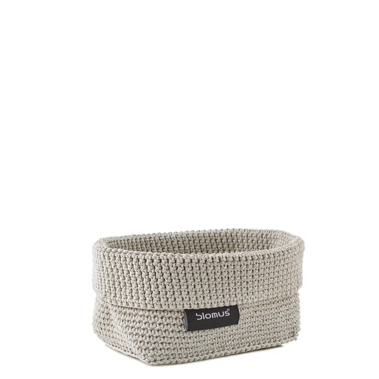 - Håndklædekurv - Crochet Robe Basket - Sand - TELA - 20x9 cm*Blomus New