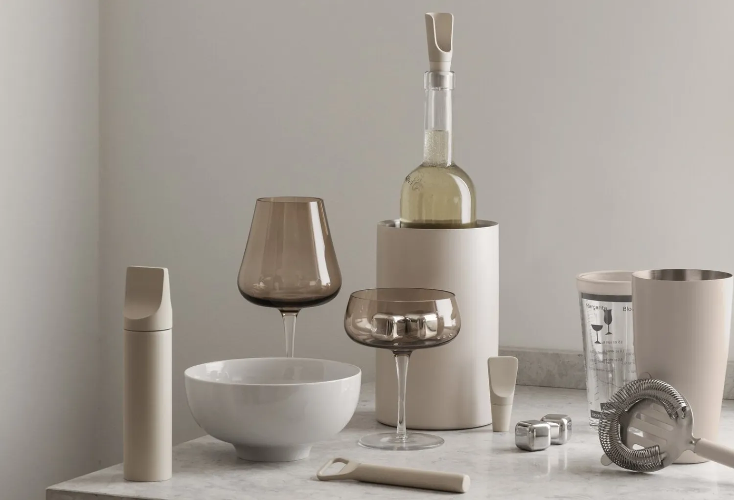 - ILO Vin accessories sæt - Moonbeam^Blomus Outlet