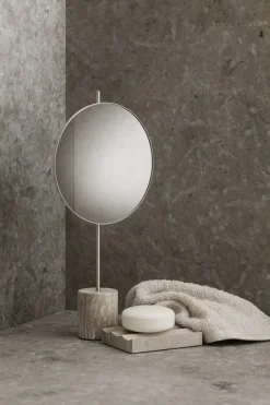 - Lamura marmor makeup spejl - Mourning Dove^Blomus Best