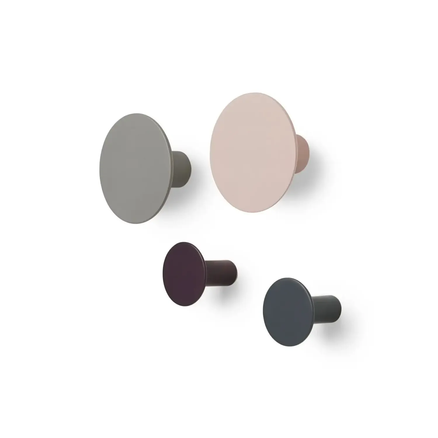 - PONTO vægknager - Assorted - Sæt af 4*Blomus