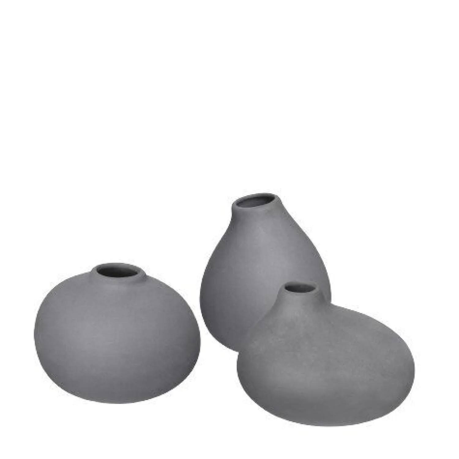 - Set 3 Vases - 3 x Pewter - NONA*Blomus New