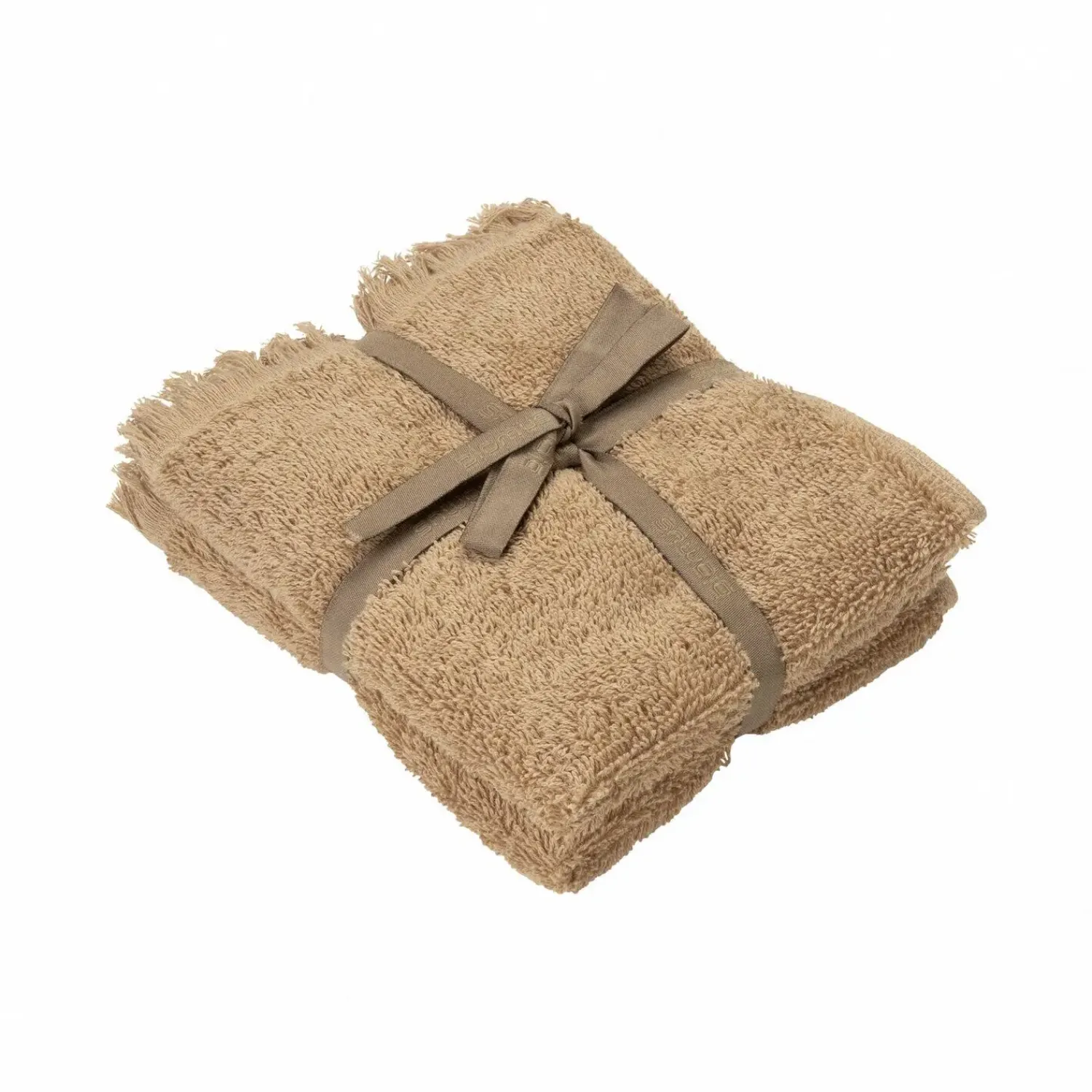 - Set of 2 Guest Hand Towels - Tan - FRINO^Blomus New
