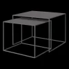 - Set of 2 Side Tables - FERA - Steel Gray*Blomus