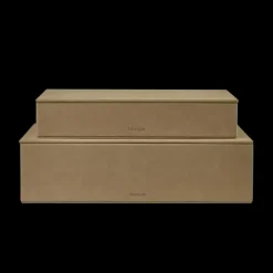 - Set of 2 Storage Boxes - SAHLA - Indian Tan*Blomus New