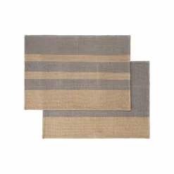 - Tea Towel, Set of 2 pcs - Steel Gray/ Tan - GANO^Blomus Hot