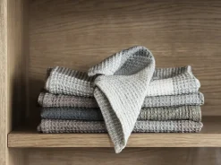 - Tea Towel, Set of 2 pcs - Steel Gray/ Tan - GANO^Blomus Hot