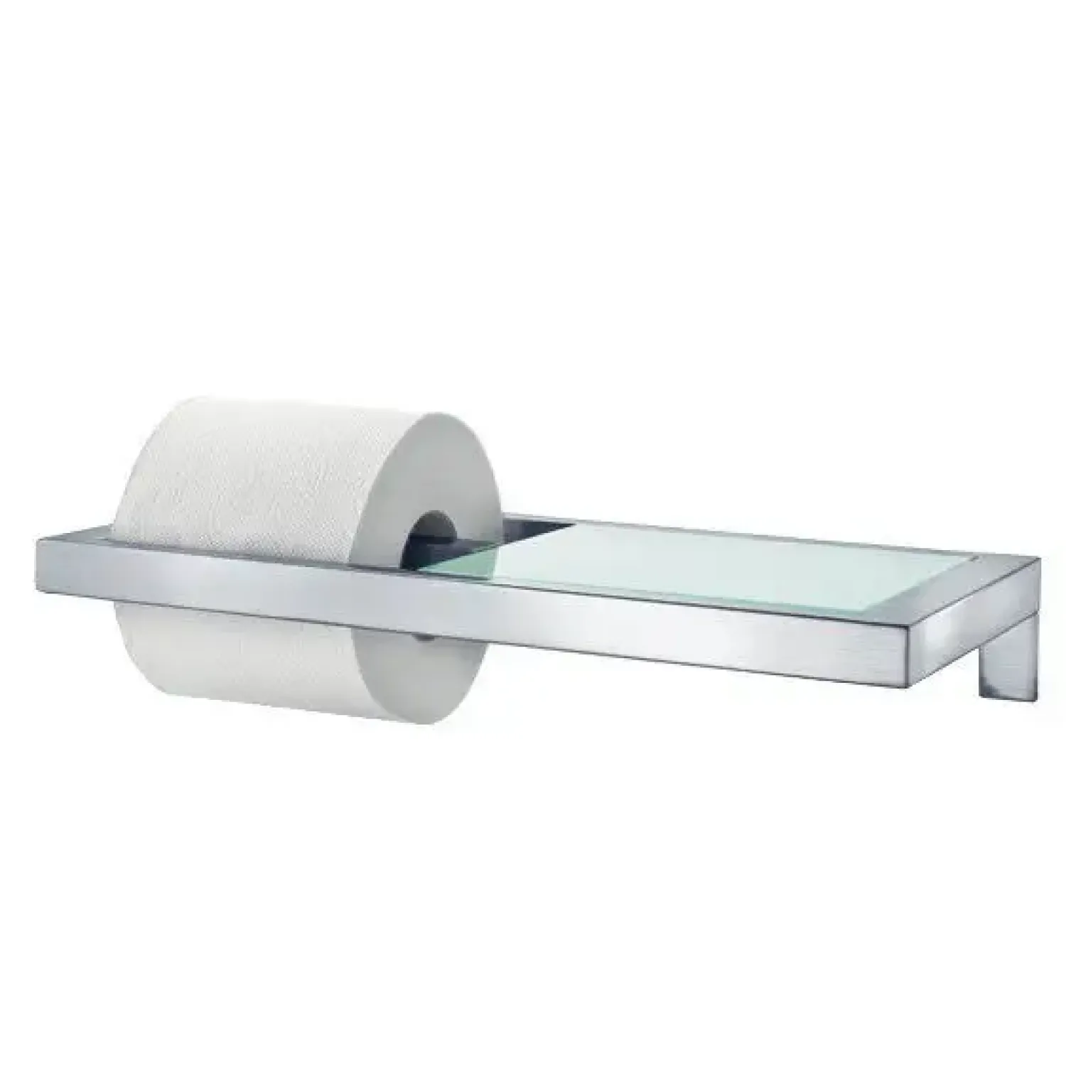 - Toilet Paper Holder with glass shelf - matt - MENOTO*Blomus Online