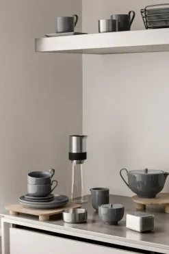 smørboks - BASIC smørboks M i rustfrit stål - 6 x 10 x 12 cm^Blomus Clearance