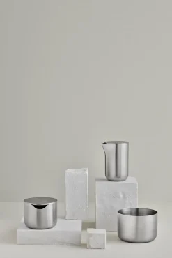 smørboks - BASIC smørboks M i rustfrit stål - 6 x 10 x 12 cm^Blomus Clearance