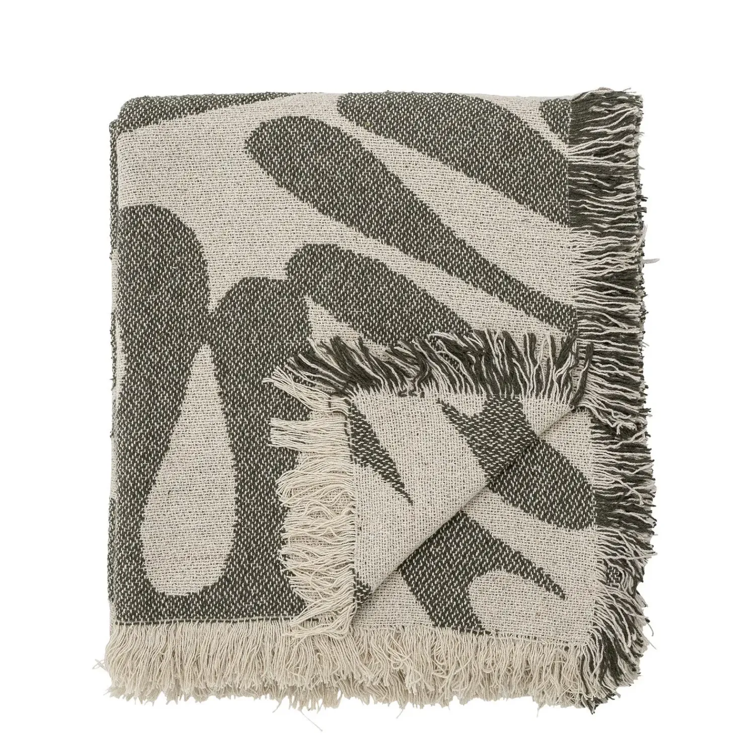 - Alk Plaid, Grøn, Genanvendt Bomuld*Bloomingville Hot