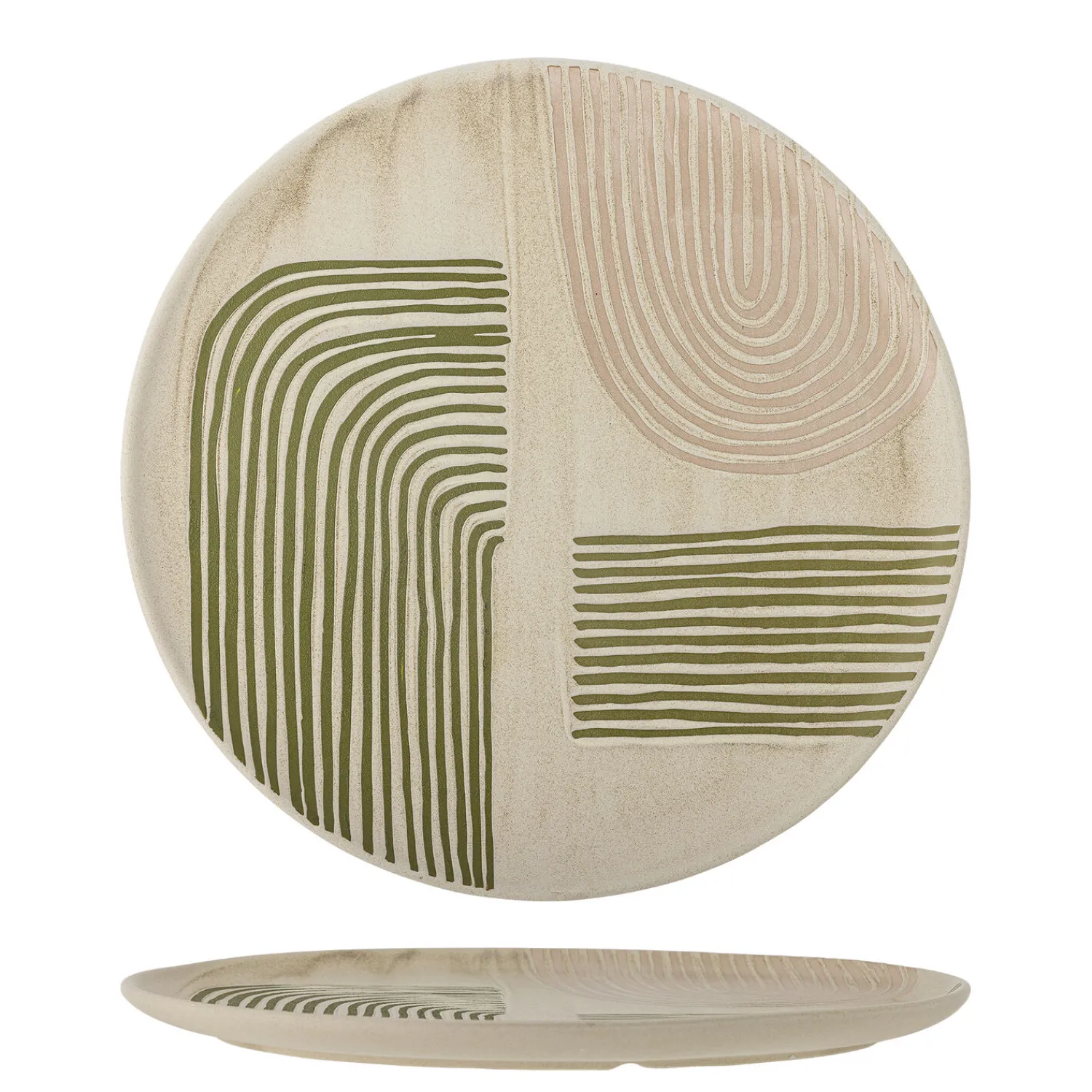 - Amica Serveringsfad, Rosa, Stentøj*Bloomingville New