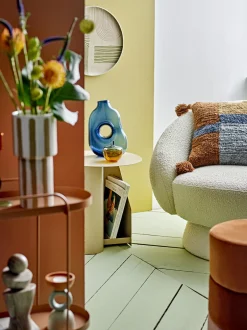 - Amica Serveringsfad, Rosa, Stentøj*Bloomingville New