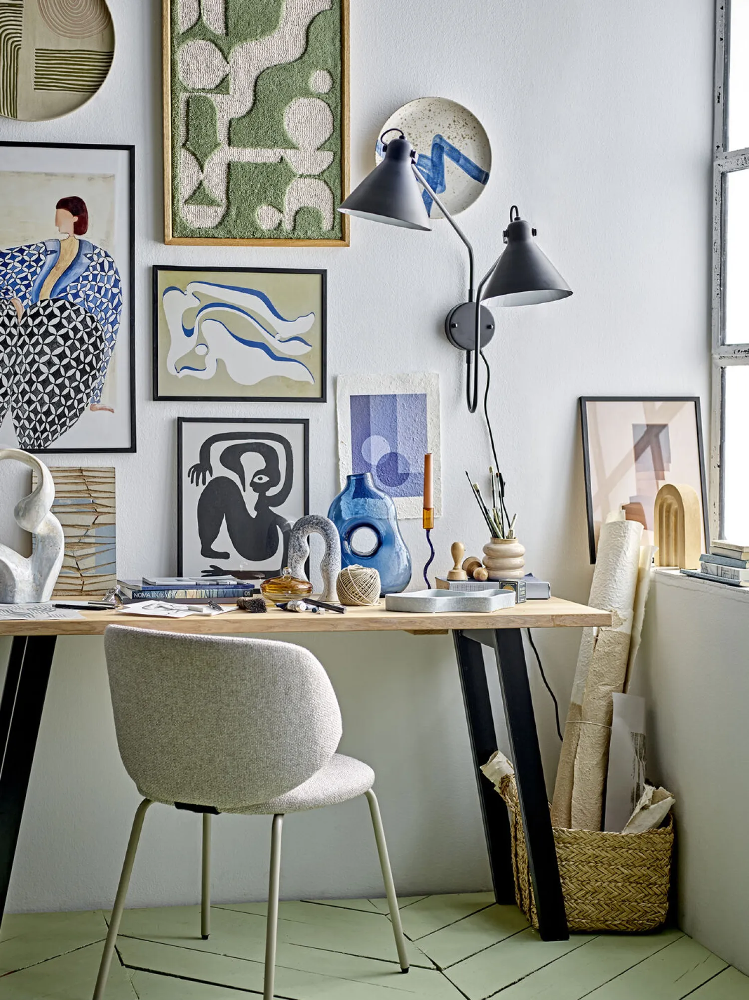 - Amica Serveringsfad, Rosa, Stentøj*Bloomingville New