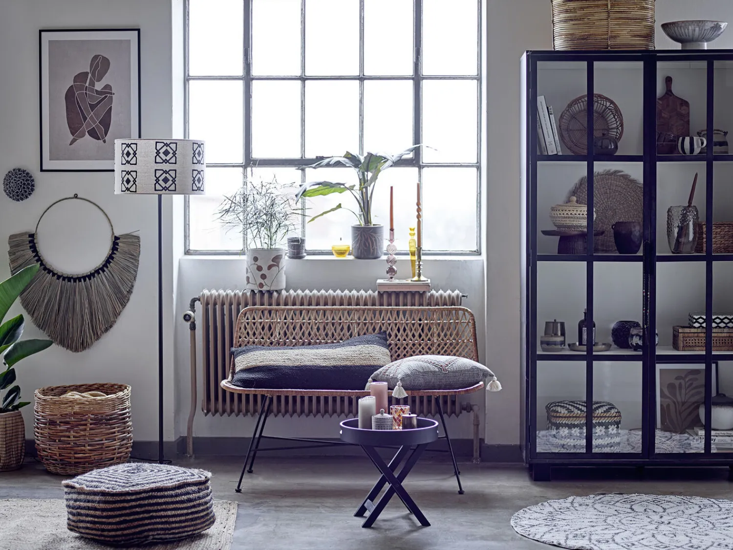 - Anja Stearinlys, Rosa, Parafin*Bloomingville New