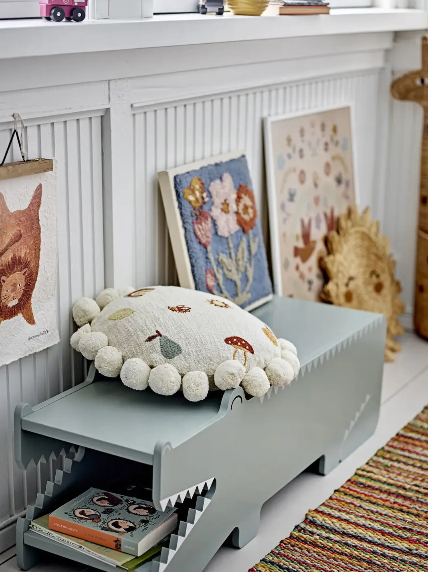 - Arnie Bænk, Grøn, Flodhestebænk, 100x30x34 cm^Bloomingville Best