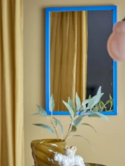 - Atle Vægspejl, Blå, MDF*Bloomingville New